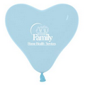 6" Fashion Color Balloons & Pastels Heart Shaped (1 Side 1 Color)